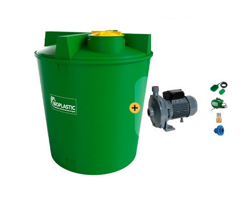 Estanque 3400 lts + kit bomba 1 hp