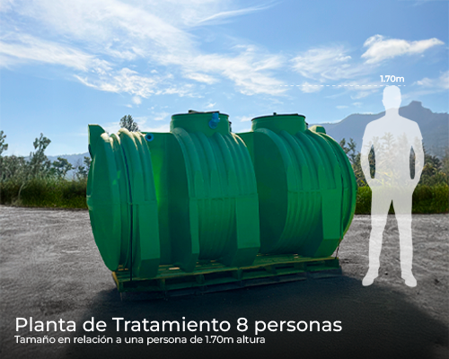 Planta de tratamiento 8 personas 250 lts / dia