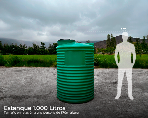 Estanque vertical estandar 1000 lts