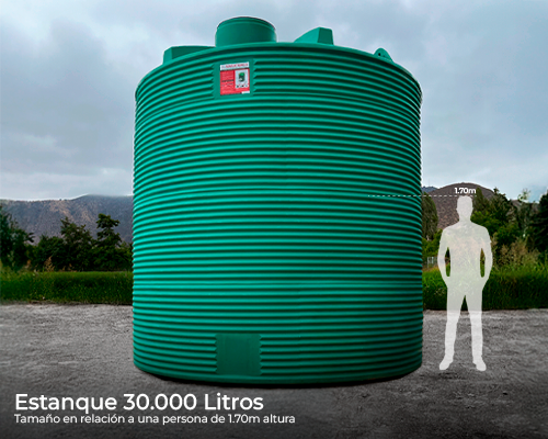 Estanque vertical reforzado 30000 lts