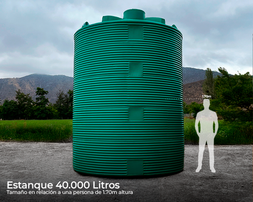 Estanque vertical reforzado 40000 lts
