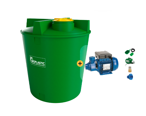 Estanque 3400 lts + kit bomba 0,5 hp