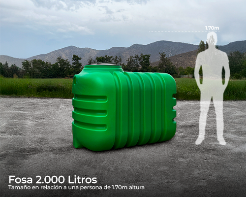 Combo fosa séptica 2000 lts. (hasta 6 personas)