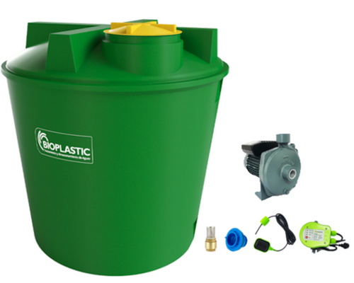 Combo estanque vertical 3400 lts + kit bomba 1 hp fabricacion  italiana